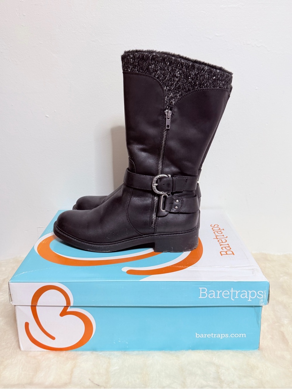 Baretraps Black Carisse Casual Boots Size 8.5